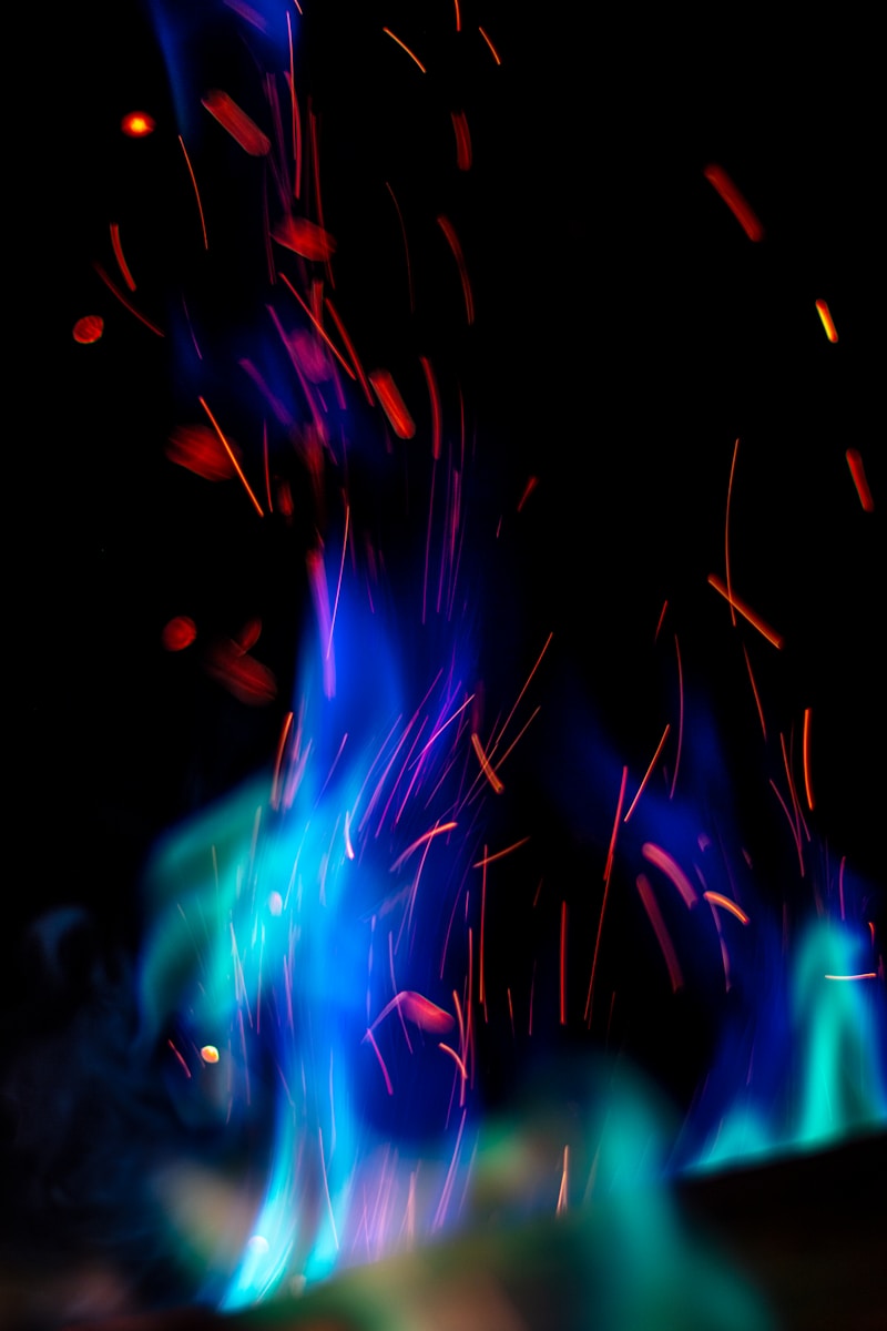 Photo by Patrick Hendry blue flame